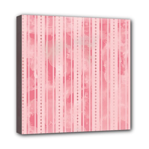 Pink Grunge Mini Canvas 8  X 8  (framed) by StuffOrSomething