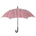 Pink Grunge Hook Handle Umbrella (Medium) View3