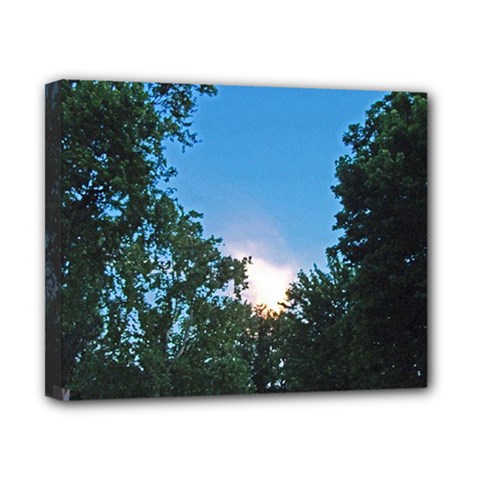 Coming Sunset Accented Edges Canvas 10  X 8  (framed) by Majesticmountain
