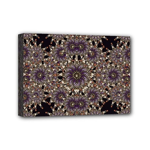 Luxury Ornament Refined Artwork Mini Canvas 7  X 5  (framed)