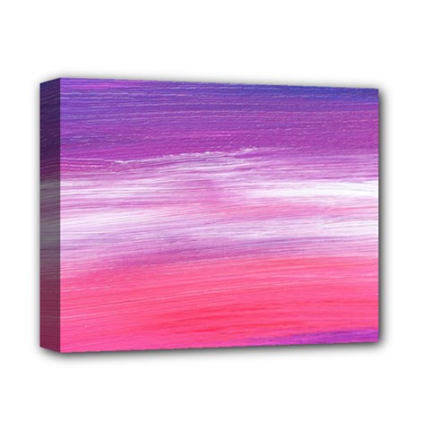 Abstract In Pink & Purple Deluxe Canvas 14  X 11  (framed) by StuffOrSomething