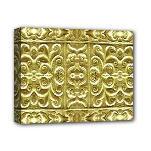 Gold Plated Ornament Deluxe Canvas 14  X 11  (framed) by dflcprints