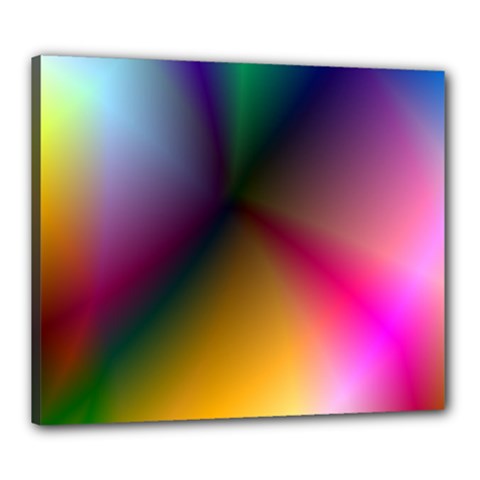 Prism Rainbow Canvas 24  X 20  (framed) by StuffOrSomething