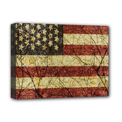 Vinatge American Roots Deluxe Canvas 16  X 12  (framed)  by dflcprints