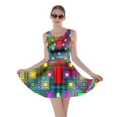 Abstract Technology Skater Dress by StuffOrSomething