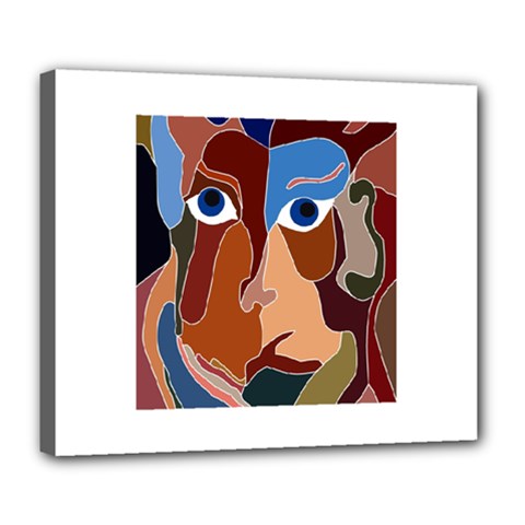 Abstract God Deluxe Canvas 24  X 20  (framed) by AlfredFoxArt