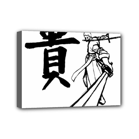 A Swordsman s Honor Mini Canvas 7  X 5  (framed) by Viewtifuldrew