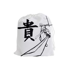 A Swordsman s Honor Drawstring Pouch (large) by Viewtifuldrew