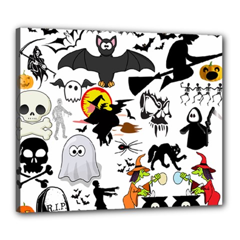 Halloween Mashup Canvas 24  X 20  (framed) by StuffOrSomething