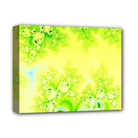 Sunny Spring Frost Fractal Deluxe Canvas 14  X 11  (framed) by Artist4God