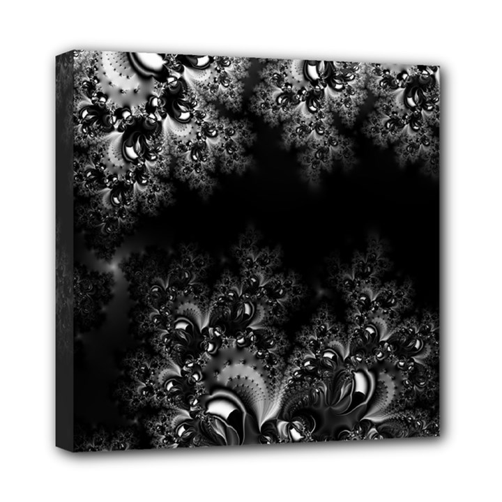 Midnight Frost Fractal Mini Canvas 8  x 8  (Framed)