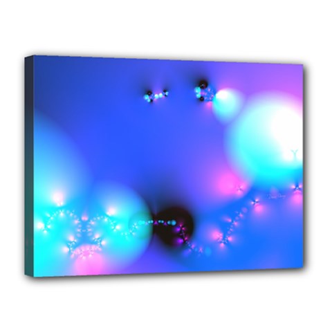 Love In Action, Pink, Purple, Blue Heartbeat 10000x7500 Canvas 16  x 12  (Framed)