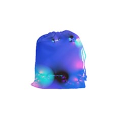 Love In Action, Pink, Purple, Blue Heartbeat 10000x7500 Drawstring Pouch (Small)