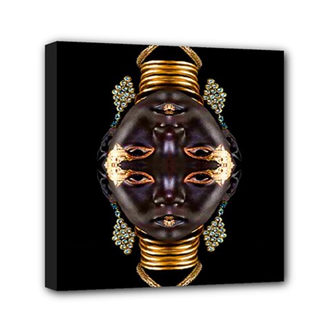 African Goddess Mini Canvas 6  X 6  (framed) by icarusismartdesigns