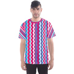 Waves Pattern Men s Full All Over Print Sport T-shirt