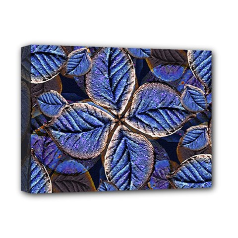 Fantasy Nature Pattern Print Deluxe Canvas 16  X 12  (framed)  by dflcprints