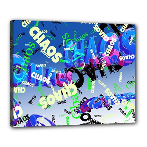Pure Chaos Canvas 20  X 16  (framed) by StuffOrSomething
