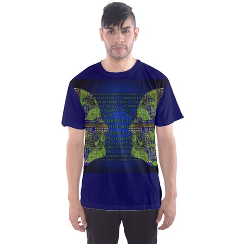 Binary Communication All Over Print Sport T-shirt (men) by StuffOrSomething