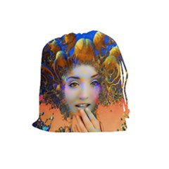 Organic Medusa Drawstring Pouch (large) by icarusismartdesigns