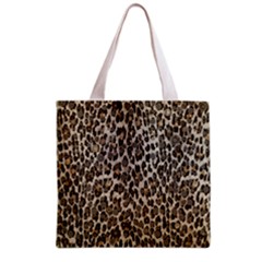 Chocolate Leopard  All Over Print Grocery Tote Bag by OCDesignss