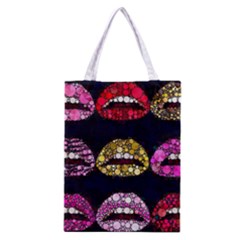 Bling Lips  All Over Print Classic Tote Bag by OCDesignss