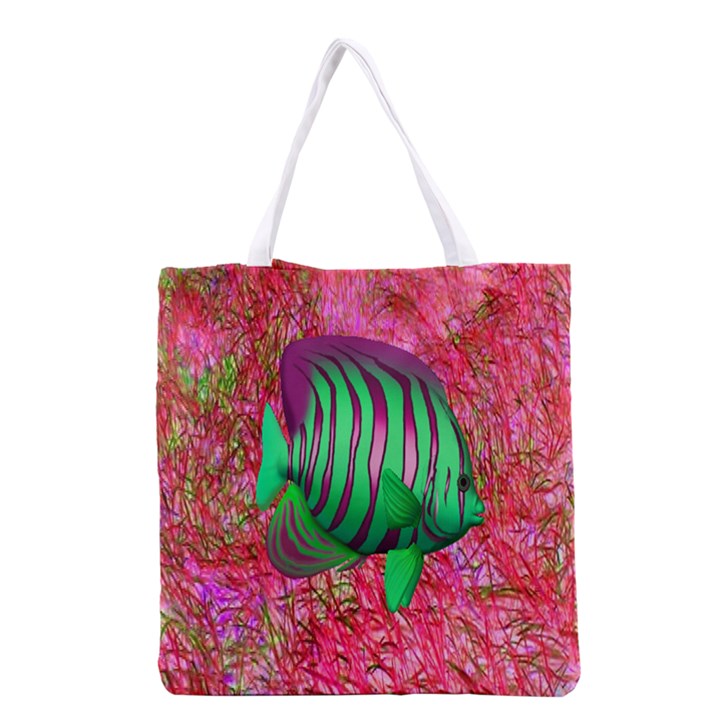 Fish All Over Print Grocery Tote Bag