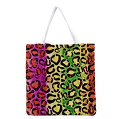 Rainbow Cheetah Abstract All Over Print Grocery Tote Bag by OCDesignss