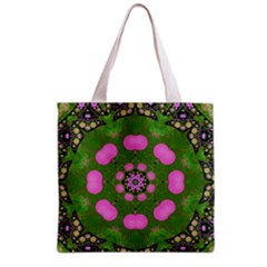 Pink Spearmint Bubble Gum  All Over Print Grocery Tote Bag