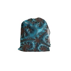 Glossy Turquoise  Drawstring Pouch (small) by OCDesignss