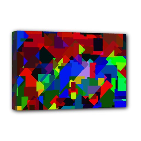 Pattern Deluxe Canvas 18  X 12  (framed) by Siebenhuehner