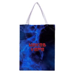 Wake&vape Blue Smoke  All Over Print Classic Tote Bag by OCDesignss