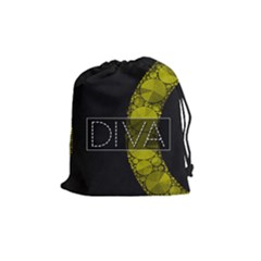 Diva Bling  Drawstring Pouch (medium) by OCDesignss