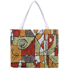 Multicolored Abstract Tribal Print All Over Print Tiny Tote Bag by dflcprints