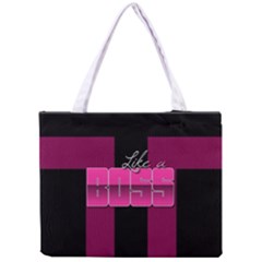 Like A Boss Shiny Pink All Over Print Tiny Tote Bag by OCDesignss