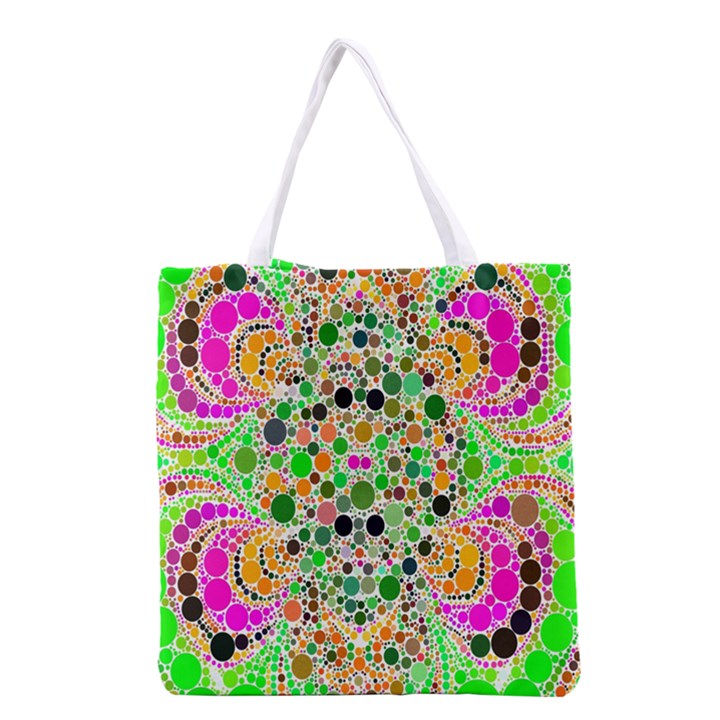Florescent Abstract  All Over Print Grocery Tote Bag