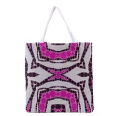 Pink Black Zebra  All Over Print Grocery Tote Bag by OCDesignss