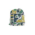 Colorful Tribal Abstract Pattern Drawstring Pouch (Small) View1