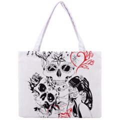Skull Love Affair Tiny Tote Bag by vividaudacity