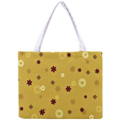 Abstract Geometric Shapes Design In Warm Tones Tiny Tote Bag by dflcprints