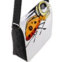 Funny Bug Running Hand Drawn Illustration Flap Closure Messenger Bag (Large) View2