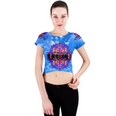 Crew Neck Crop Top by icarusismartdesigns