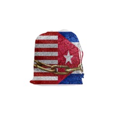 United States and Cuba Flags United Design Drawstring Pouch (Small)