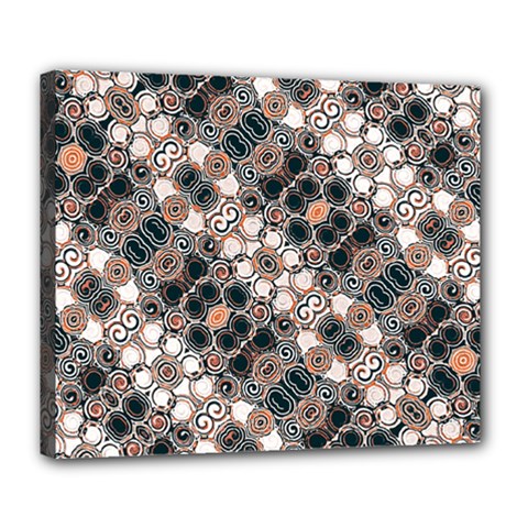 Modern Arabesque Pattern Print Deluxe Canvas 24  X 20  (framed) by dflcprints