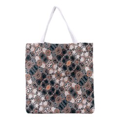 Modern Arabesque Pattern Print Grocery Tote Bag by dflcprints