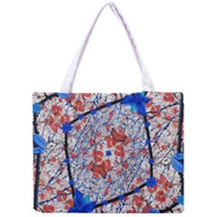 Floral Pattern Digital Collage Tiny Tote Bag by dflcprints