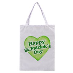 Happy St Patricks Day Design Classic Tote Bag by dflcprints