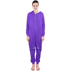 Twisted Purple Pain Signals Hooded Onepiece Jumpsuit (ladies) by FunWithFibro