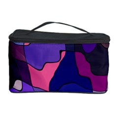 Blue Purple Chaos Cosmetic Storage Case by LalyLauraFLM