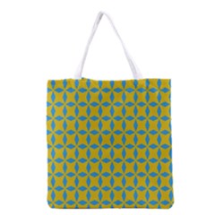 Blue Diamonds Pattern Grocery Tote Bag by LalyLauraFLM