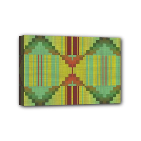 Tribal Shapes Mini Canvas 6  X 4  (stretched) by LalyLauraFLM